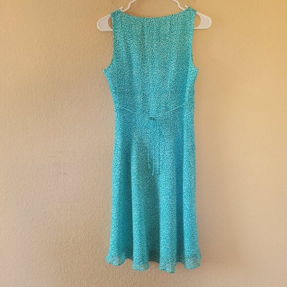 Womens 100% Silk Babydoll Dress Size 6 P Blue Boho Cottage Fairy Whimsigoth Euc - Picture 9 of 9